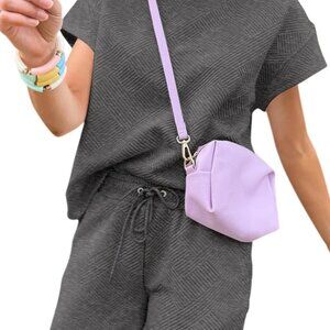 Grey Women's 2 Piece Outfits Sweatsuit